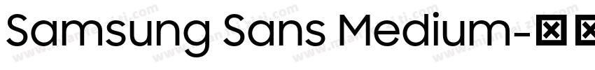 Samsung Sans Medium字体转换